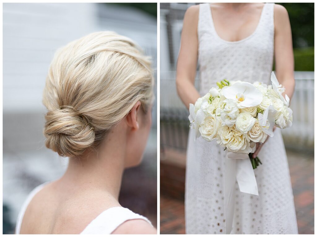 Bridal details for Nantucket wedding.