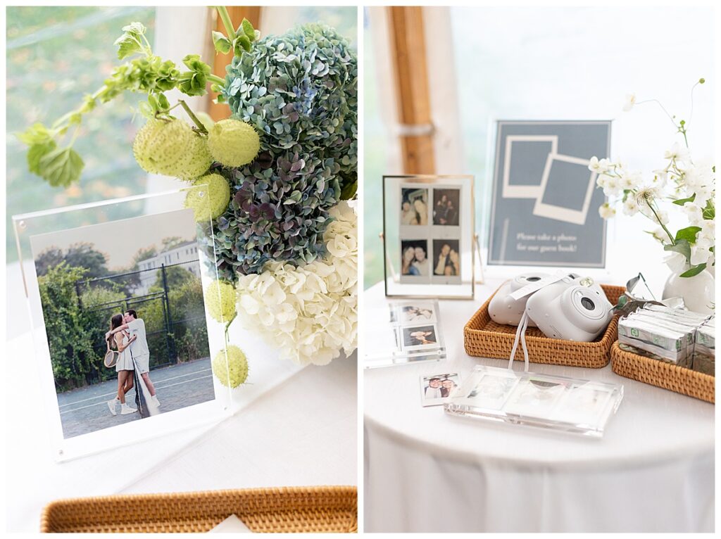 Wedding decor at the Cape Cod wedding in Chatham, MA