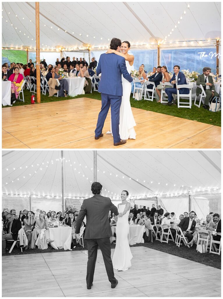 Bride and Groom first dance in Chatham, Cape Cod, MA