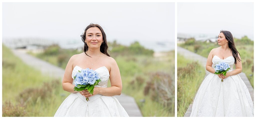 Bridal portraits at the Wauwinet in Nantucket.