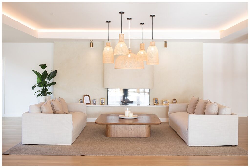 Interior decor at The Lakehouse, a Sapphire Event Group venue in Halifax, Cape Cod, Massachusetts.