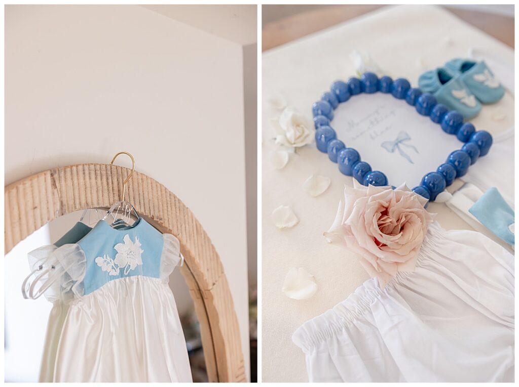Baby wedding details at The Lakehouse, a Sapphire Event Group venue, in Halifax, Cape Cod, Massachusetts.